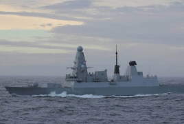 Russia says fired warning shots at British destroyer, but UK denies it