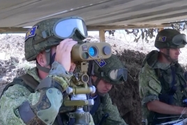 Российские миротворцы провели в Карабахе занятия по боевой подготовке