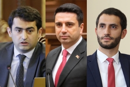 Armenia ruling party unveils nominees for NA President, Vice Speakers