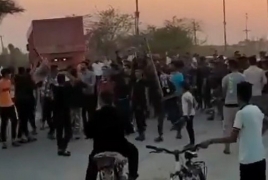 Video shows Iranian police opening fire during Khuzestan water protest