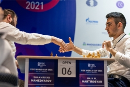 Armenia's Martirosyan beats top Azeri player to reach FIDE World Cup R4