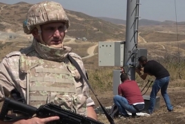 Russian peacekeepers ensure safe restoration of cell tower in Karabakh