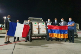 First batch of 25,000 vaccine doses donated by France reaches Armenia