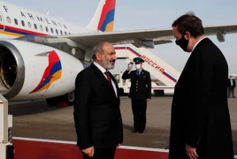 Pashinyan arrives in Moscow ahead of meeting with Putin