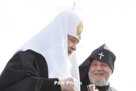 Top Armenian, Russian clerics talk Karabakh in Moscow