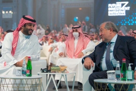 Armenian President, Saudi Crown Prince talk relations in Riyadh