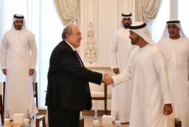Armenian President, Abu Dhabi Crown Prince talk relations