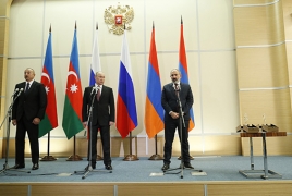 Главное со встречи Пашинян-Путин-Алиев: Приступить к созданию комиссии по делимитации границы
