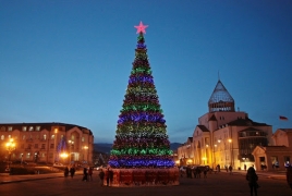 Դեկտեմբերի 24-ին Ստեփանակերտի տոնածառի լույսերը  կվառվեն