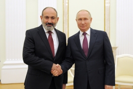 Putin hopes further dynamic development of Armenia-Russia ties