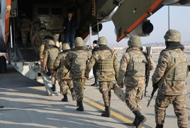 Армянских миротворцев в Казахстан доставляют российские самолеты
