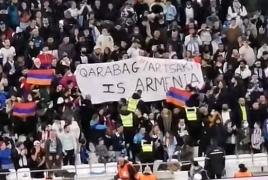 В Марселе французские армяне устроили акцию на матче с участием азербайджанского клуба