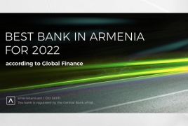 Global Finance признал Америабанк лучшим банком Армении в 2022 году