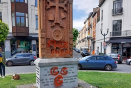 Armenian Genocide memorial vandalized in Brussels