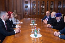 Syria's Ambassador to Armenia meets Catholicos Karekin II