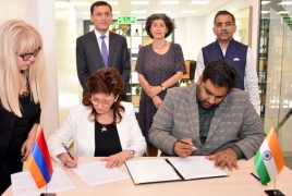 Armenia, India agree to cooperate in film production