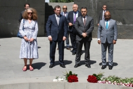 UNGA President visits Armenian Genocide Memorial in Yerevan