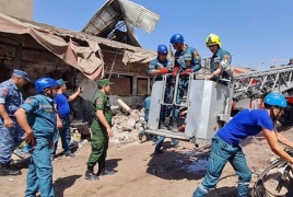 «Սուրմալուում» փրկարար աշխատանքների արդյունքում փլատակներից ողջ մնացած 10 անձ է տարհանվել