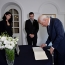 President Khachaturyan signs Queen Elizabeth II's condolence book