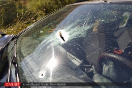 Armenia: Driver hospitalized as Azeri army targets civilian vehicle