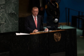 Թուրքիայի նախագահը ՄԱԿ–ում Հայաստանի մասին խոսելիս երկու անգամ ընդգծել է, որ շտապում է