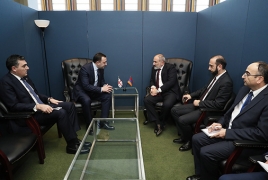 Armenian, Georgian PMs meet in New York