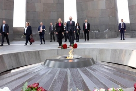 Նորվեգիայի ԱԳ նախարարն այցելել է Հայոց ցեղասպանության հուշահամալիր
