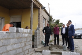 Սոթքում և Կութում վերանորոգվում են ադրբեջանական ագրեսիայի հետևանքով վնասված բնակարանները