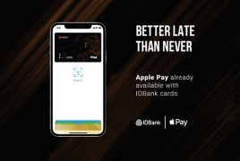 IDBank-ի քարտապաններն արդեն կարող են վճարել Apple Pay-ով