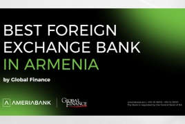 Global Finance: Ameriabank named Best Foreign Exchange Bank in Armenia for 2023