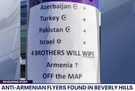 Police investigating anti-Armenian flyers in Beverly Hills
