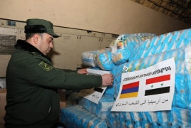 Armenia provided humanitarian aid worth $400,000 to Turkey, Syria