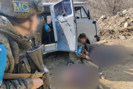 ՌԴ ՊՆ․ Ադրբեջանի ԶՈւ զինծառայողները գնդակոծել են ԼՂ իրավապահների մեքենան