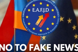 European Armenian Federation to seek legal action over fake info