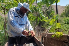 Electric fences help farmers save beehives in Vayots Dzor