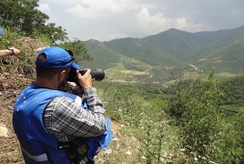EU mission says patrols Armenian-Azerbaijani border day and night