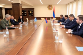 Պապիկյանը գործակցության հարցել է քննարիկել Հունաստանի դեսպանի և նորանշանակ կցորդի հետ
