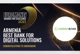 Ameriabank named Best Bank for Digital Solutions in Armenia for 2023