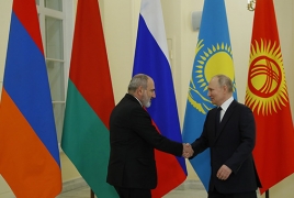 Путин пожелал Армении успехов в председательстве в ЕАЭС с начала 2024 года