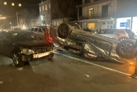 Երևանում 8 մեքենա է բախվել, կան վիրավորներ
