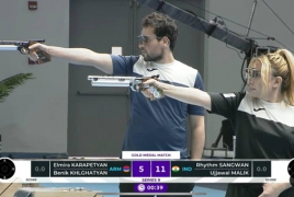 Armenian shooting pair wins silver at ISSF World Cup