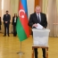 Aliyev casts ballot on Karabakh in violation of electoral law