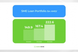 In 2023, Ameriabank SME loan portfolio reported over 30% growth