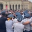 Акция протеста в центре Еревана: Полиция подвергла приводу