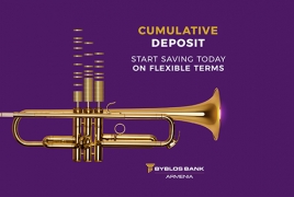 Cumulative deposit on flexible terms: Byblos Bank Armenia's new offer