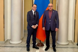 Armenian, EU envoys to Russia talk cooperation in Moscow