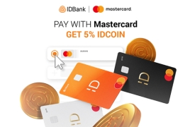 Pay with IDBank Mastercard and get 5% idcoin