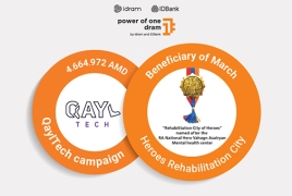 AMD 4,664,972  to QaylTech. Heroes Rehabilitation City is the beneficiary of The Power of One Dram for March