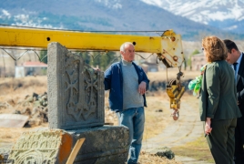 U.S. ambassador visits medieval Lori fortress