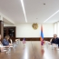 Papikyan meets new U.S. defense attaché in Armenia